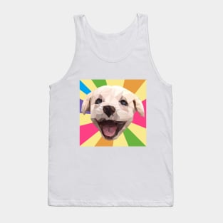 Golden Retriever Dog Face Tank Top